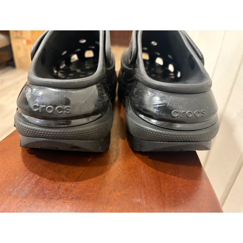 Crocs Mega Crush Clog Black Platform Lug Sole Shoes Womens Size 8 207988-001 - Picture 4 of 9